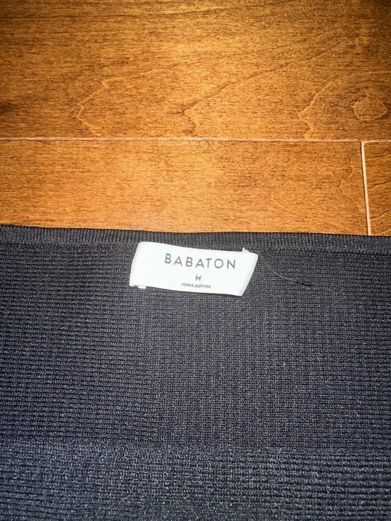 Aritzia Babaton Sculpt Knit Cropped Tube Top Black Medium - Picture 10 of 10